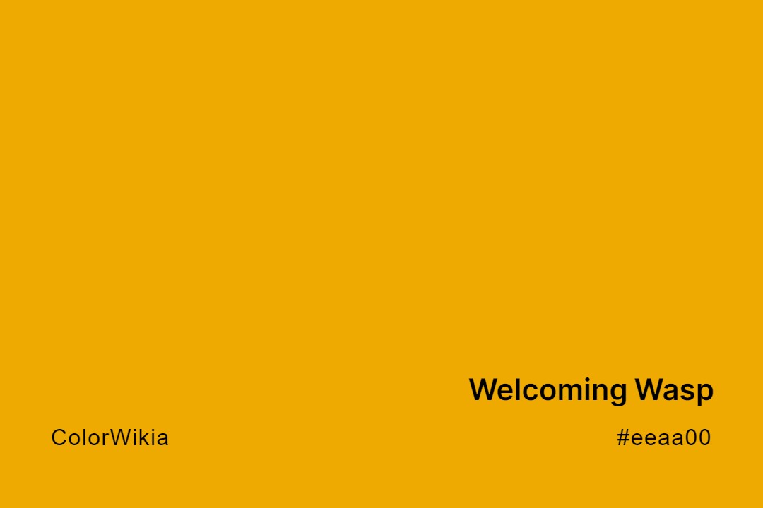Welcoming Wasp Color – #eeaa00: Codes and Complete Breakdown