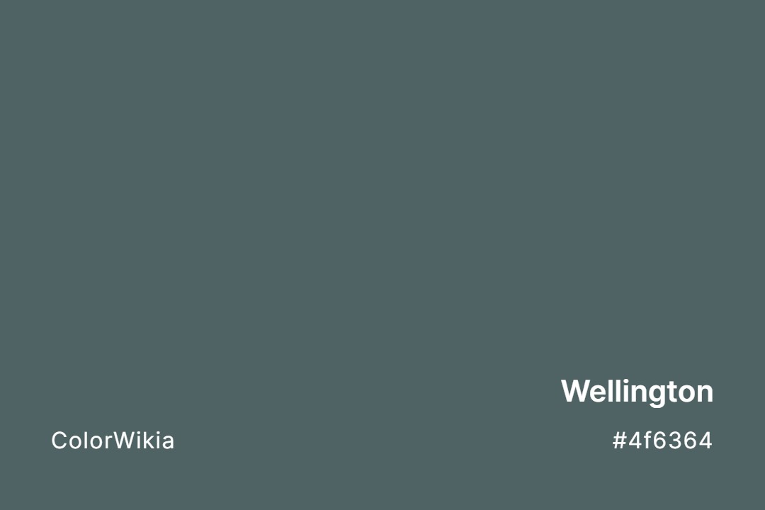 Wellington Color – #4f6364: Codes and Complete Breakdown