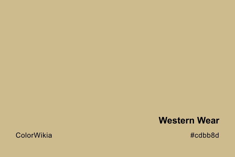 Western Wear Color – #cdbb8d: Codes and Complete Breakdown
