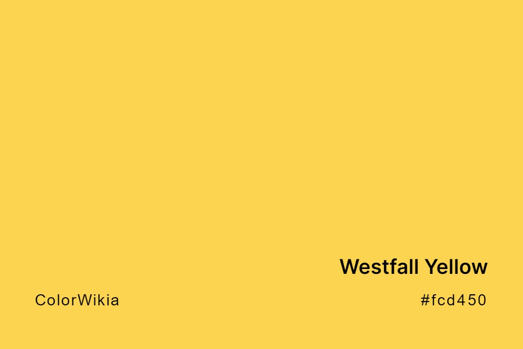 Westfall Yellow Color – #fcd450: Codes and Complete Breakdown