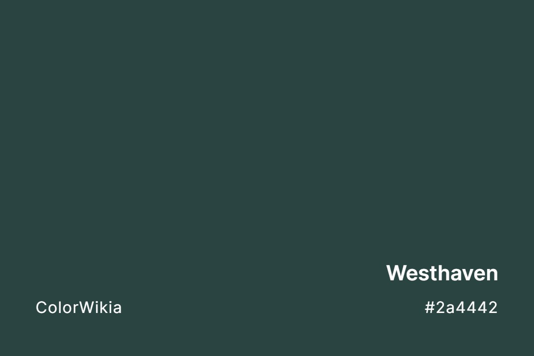 Westhaven Color – #2a4442: Codes and Complete Breakdown