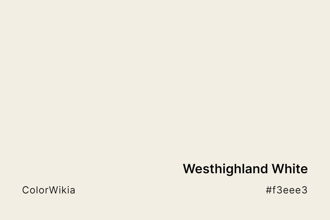 Westhighland White Color – #f3eee3: Codes and Complete Breakdown