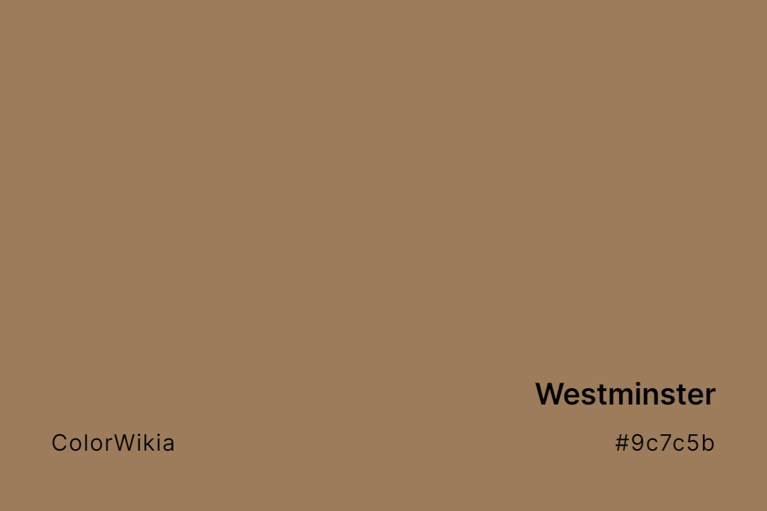 Westminster Color – #9c7c5b: Codes and Complete Breakdown