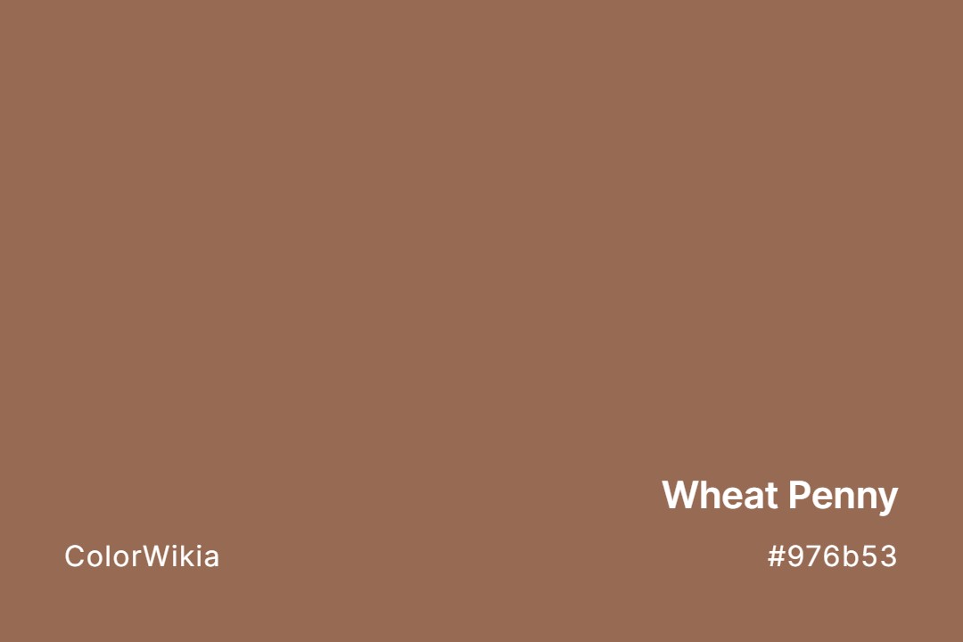 wheat penny color 976b53