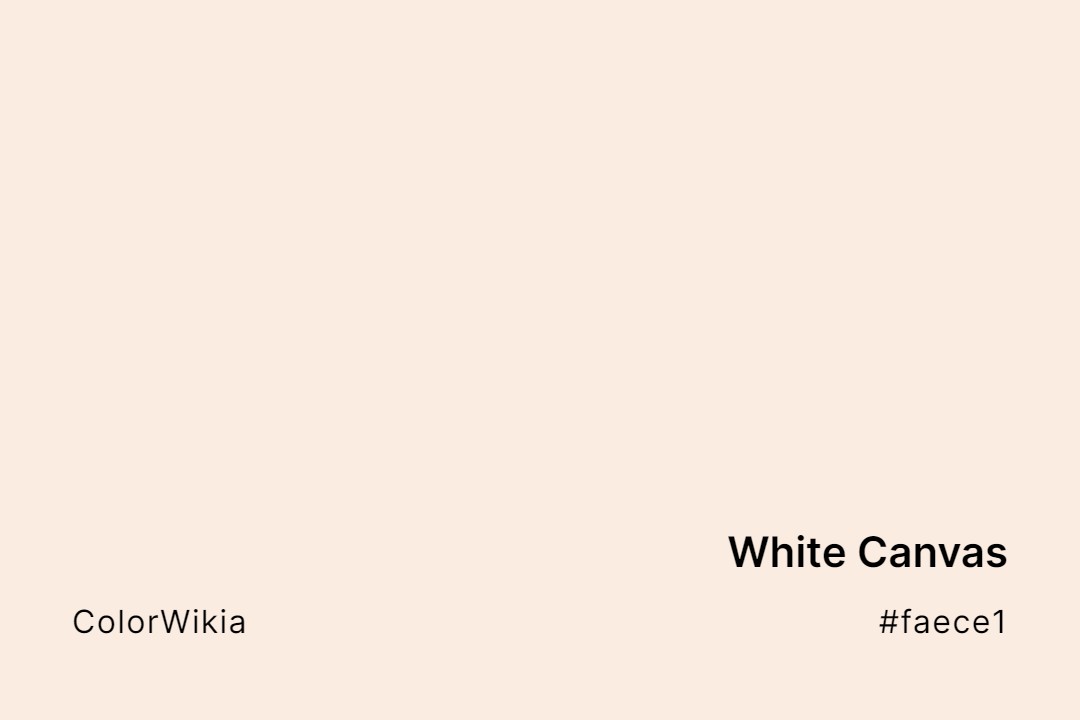 white canvas color faece1