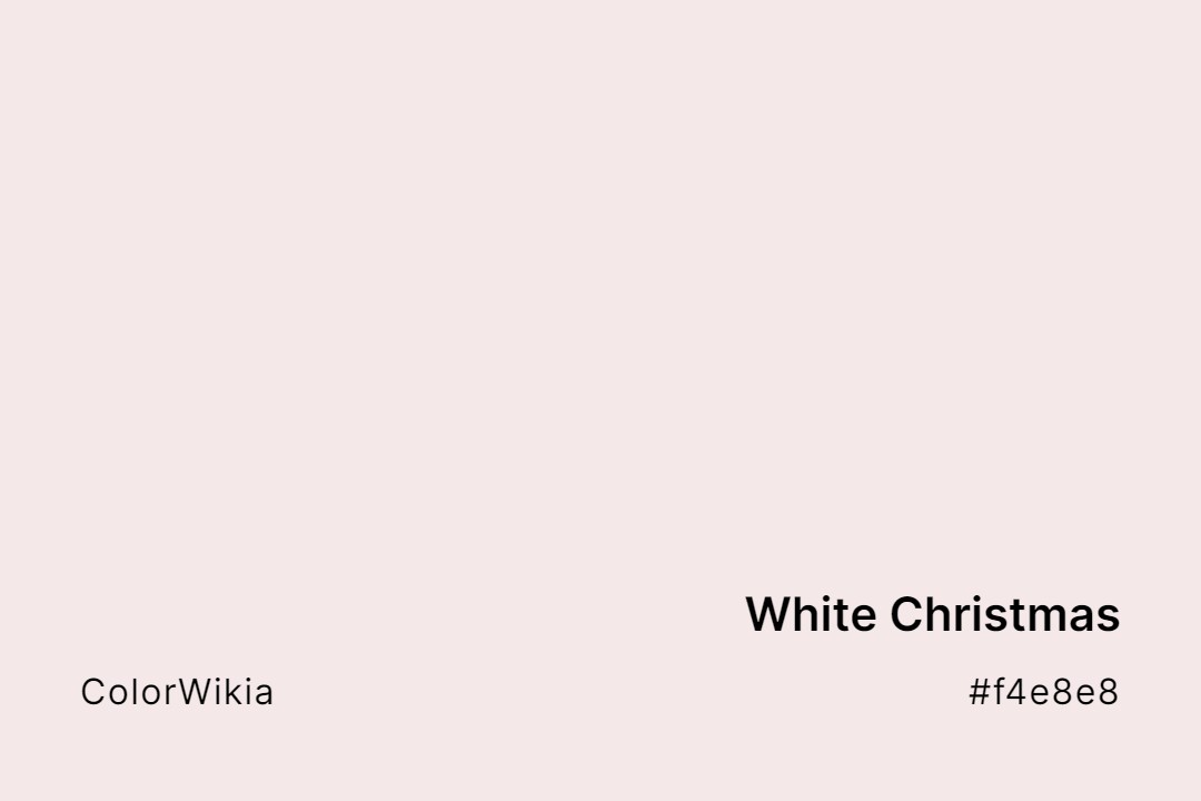 white christmas color f4e8e8