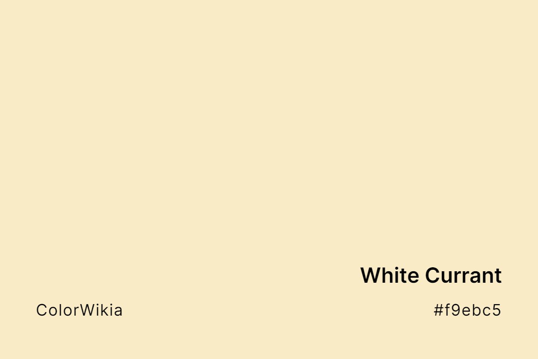 white currant color f9ebc5