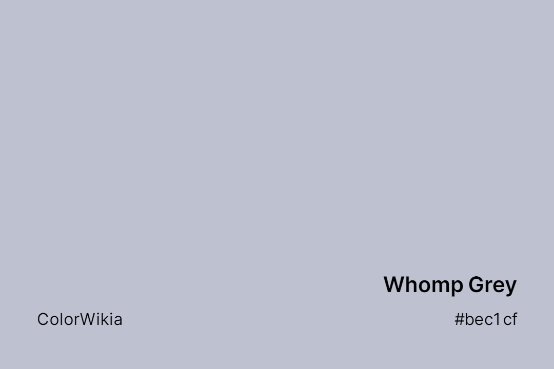 Whomp Grey Color – #bec1cf: Codes and Complete Breakdown