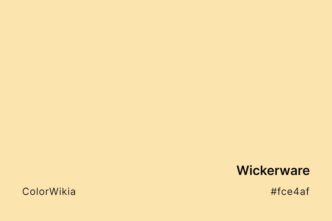 Wickerware Color – #fce4af: Codes and Complete Breakdown