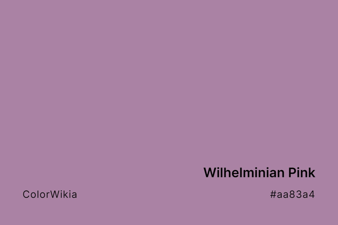 Wilhelminian Pink Color – #aa83a4: Codes and Complete Breakdown