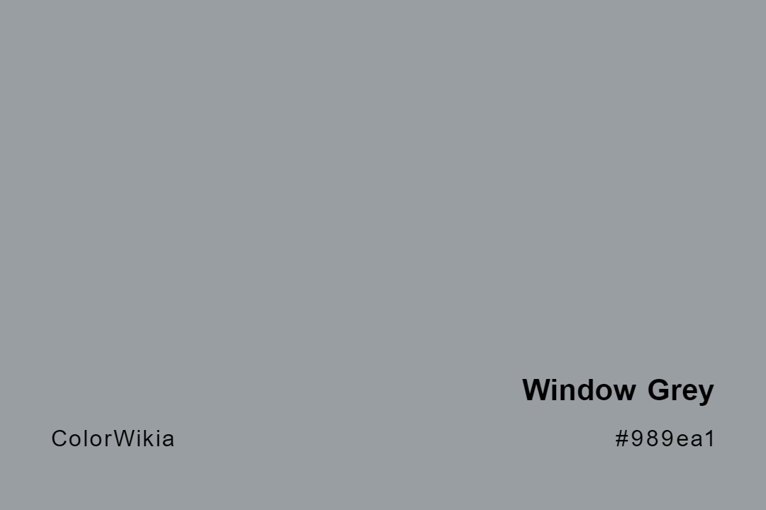 Window Grey Color – #989ea1: Codes and Complete Breakdown