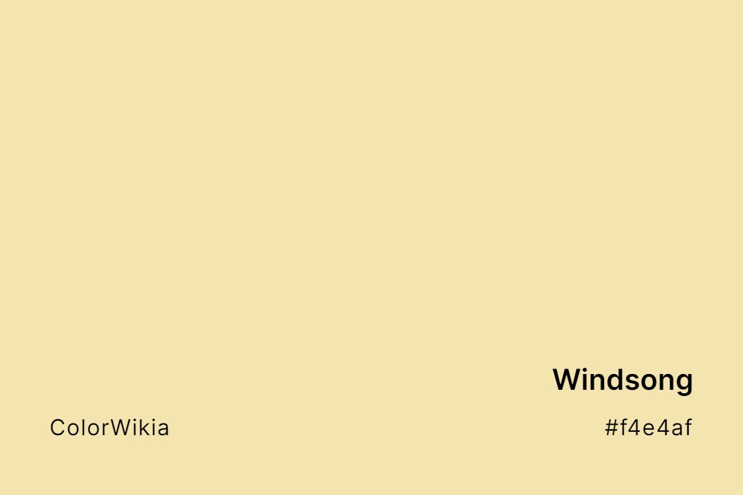 Windsong Color – #f4e4af: Codes and Complete Breakdown