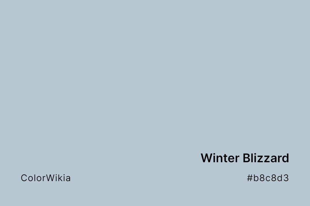 Winter Blizzard Color – #b8c8d3: Codes and Complete Breakdown
