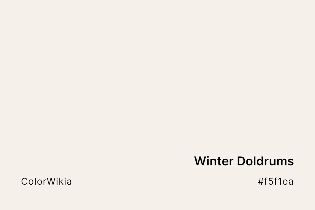 Winter Doldrums Color – #f5f1ea: Codes and Complete Breakdown