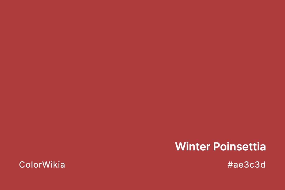 Winter Poinsettia Color – #ae3c3d: Codes and Complete Breakdown