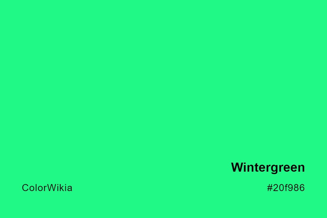 wintergreen color 20f986