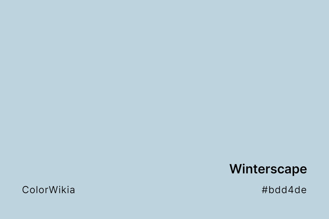 Winterscape Color – #bdd4de: Codes and Complete Breakdown