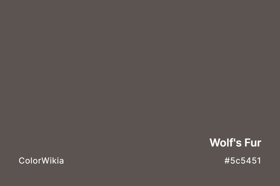Wolf’s Fur Color – #5c5451: Codes and Complete Breakdown