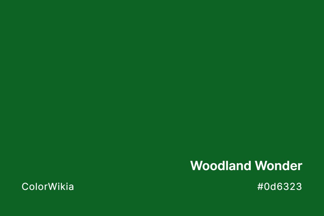 woodland wonder color 0d6323