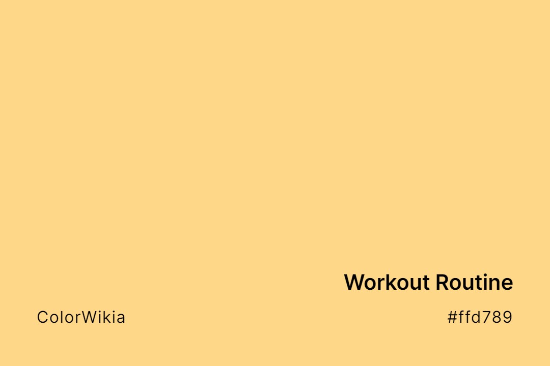 Workout Routine Color – #ffd789: Codes and Complete Breakdown