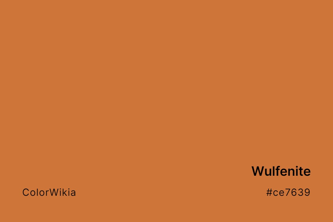 Wulfenite Color – #ce7639: Codes and Complete Breakdown