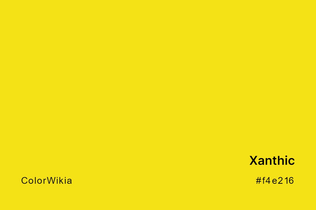 Xanthic Color – #f4e216: Codes and Complete Breakdown