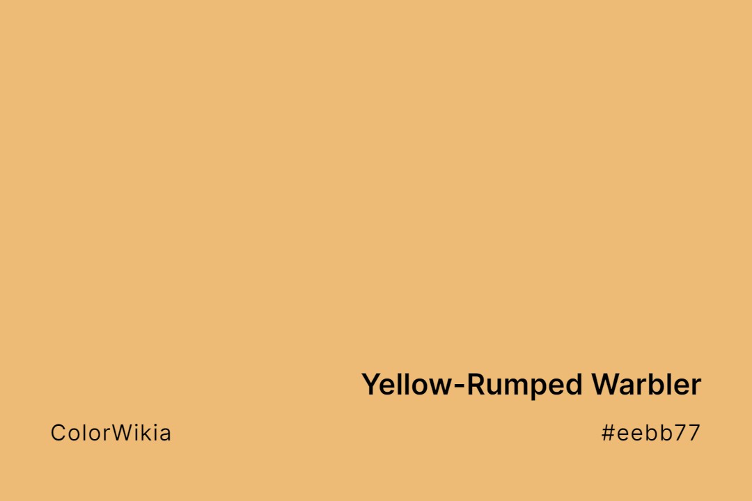 Yellow-Rumped Warbler Color – #eebb77: Codes and Complete Breakdown