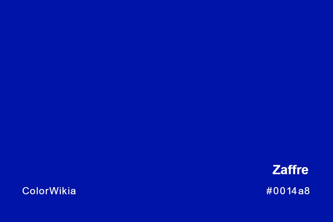 Zaffre Color – #0014a8: Codes and Complete Breakdown