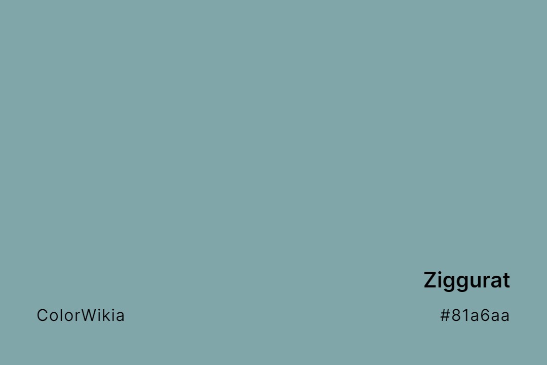 Ziggurat Color – #81a6aa: Codes and Complete Breakdown