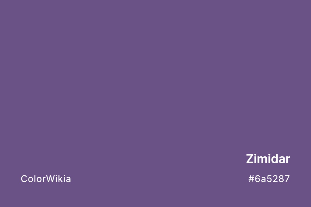 Zimidar Color – #6a5287: Codes and Complete Breakdown