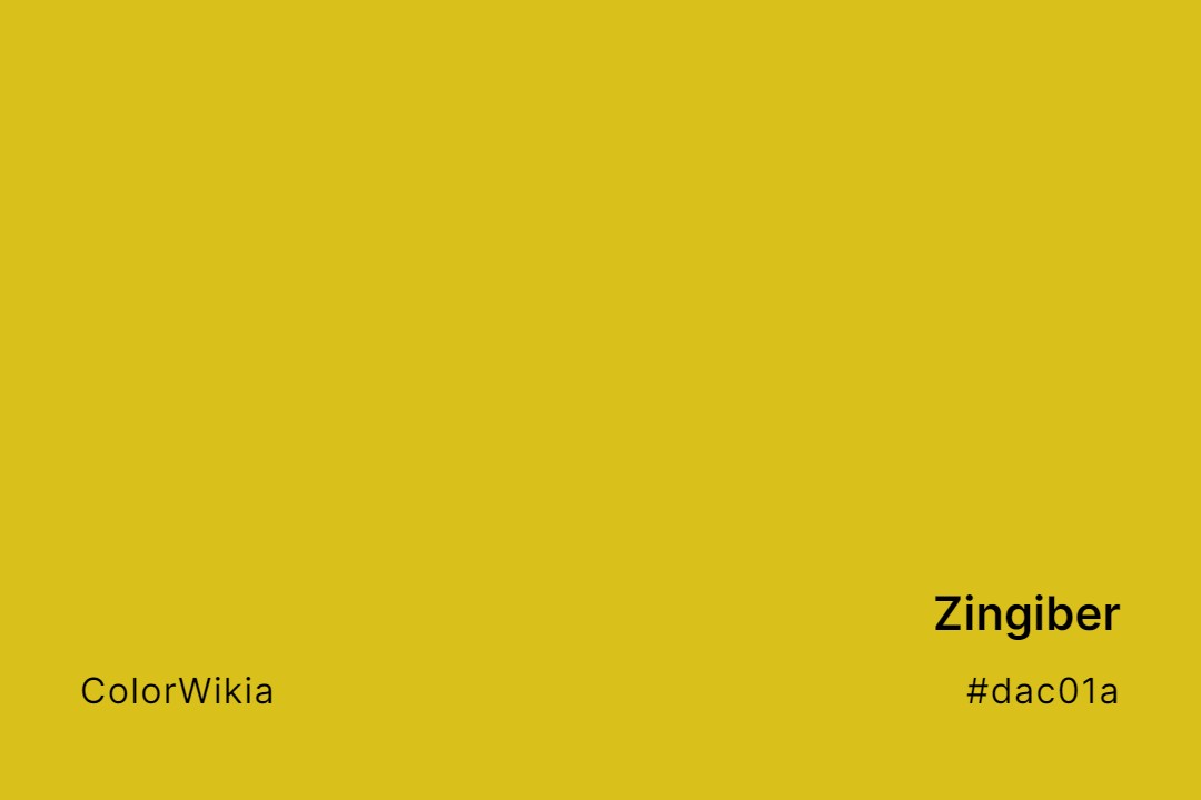 Zingiber Color – #dac01a: Codes and Complete Breakdown